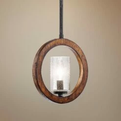 Kichler Grand Bank 9" Wide Auburn Convertible Mini Pendant