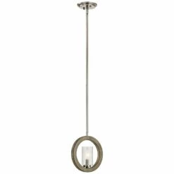 Kichler Grand Bank 9"W Antique Gray Convertible Mini Pendant -Lighting Sales Shop kichler grand bank 9 inchw antique gray convertible mini pendant 16w83views1