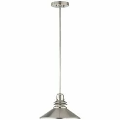 Kichler Grenoble 11"W Brushed Nickel 1-Light Mini Pendant 8 Kichler Grenoble 11"W Brushed Nickel 1-Light Mini Pendant -Lighting Sales Shop kichler grenoble 11 inchw brushed nickel 1 light mini pendant 76472
