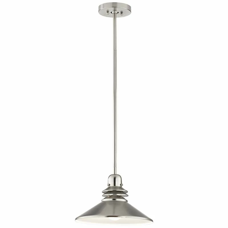 Kichler Grenoble 11"W Brushed Nickel 1-Light Mini Pendant 7 Kichler Grenoble 11"W Brushed Nickel 1-Light Mini Pendant - Image 5