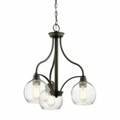 Kichler Harmony 22" Wide Oiled Bronze 3-Light Chandelier