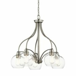 Kichler Harmony 26" Wide Brushed Nickel 5-Light Chandelier 6 Kichler Harmony 26" Wide Brushed Nickel 5-Light Chandelier -Lighting Sales Shop kichler harmony 26 inch wide brushed nickel 5 light chandelier 42d54