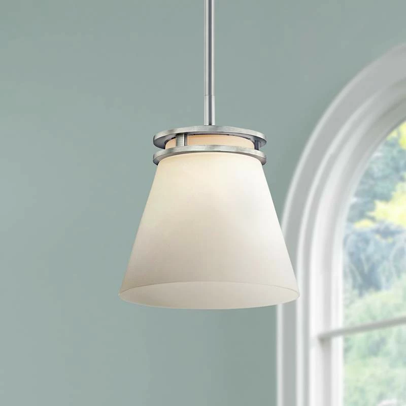 Kichler Hendrick 8" Wide Brushed Nickel Mini Pendant 3 Kichler Hendrick 8" Wide Brushed Nickel Mini Pendant