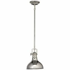 Kichler Hybrid 8" Wide Polished Nickel Mini Pendant -Lighting Sales Shop kichler hybrid 8 inch wide polished nickel mini pendant 44405