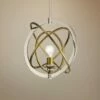 Kichler Ibis 15"W Polished Nickel And Brass Pendant Light -Lighting Sales Shop kichler ibis 15 inchw polished nickel and brass pendant light 64h40cropped