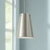 Kichler Intex 6" Wide Brushed Nickel LED Mini Pendant -Lighting Sales Shop kichler intex 6 inch wide brushed nickel led mini pendant 42v73cropped