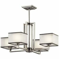 Kichler Kailey 25" Wide Brushed Nickel 4-Light Chandelier -Lighting Sales Shop kichler kailey 25 inch wide brushed nickel 4 light chandelier 5k814