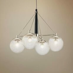 Kichler Marilyn 27 3/4"W Polished Nickel 4-Light Chandelier