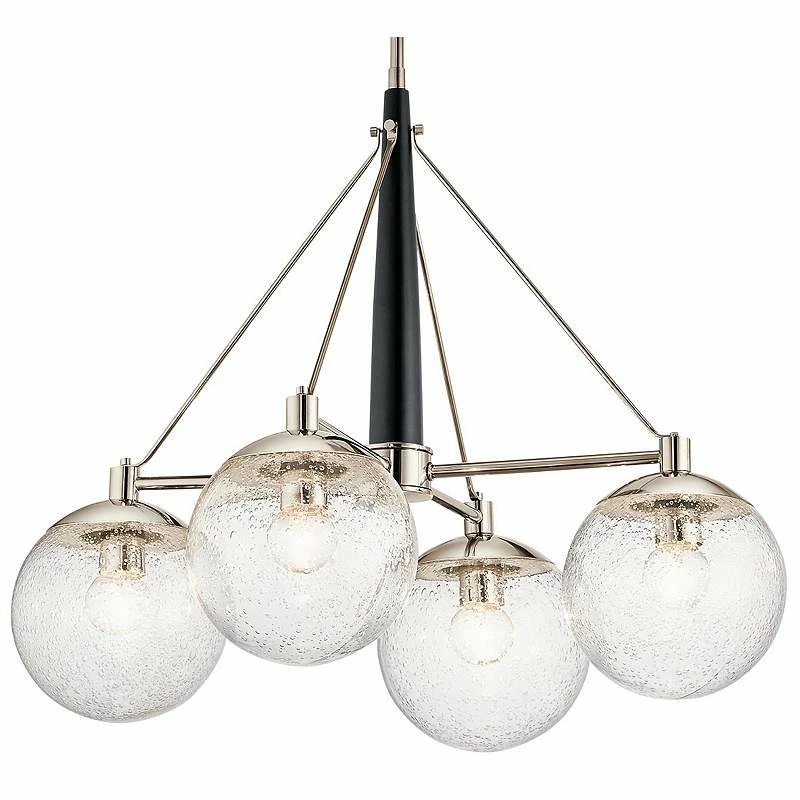 Kichler Marilyn 27 3/4"W Polished Nickel 4-Light Chandelier 5 Kichler Marilyn 27 3/4"W Polished Nickel 4-Light Chandelier - Image 3