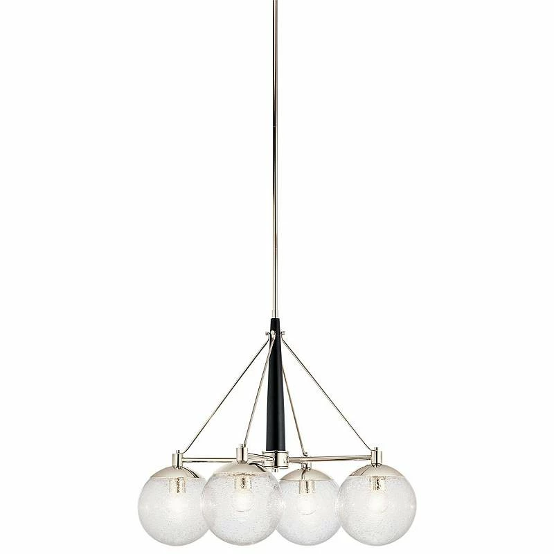 Kichler Marilyn 27 3/4"W Polished Nickel 4-Light Chandelier 6 Kichler Marilyn 27 3/4"W Polished Nickel 4-Light Chandelier - Image 4