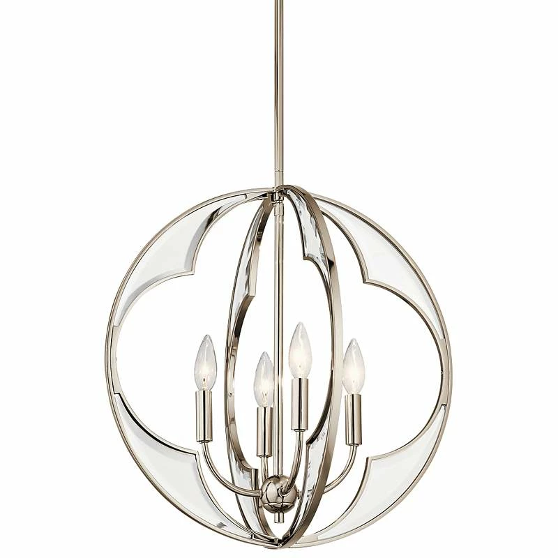 Kichler Montavello 18 3/4" Wide Nickel 4-Light Chandelier 3 Kichler Montavello 18 3/4" Wide Nickel 4-Light Chandelier
