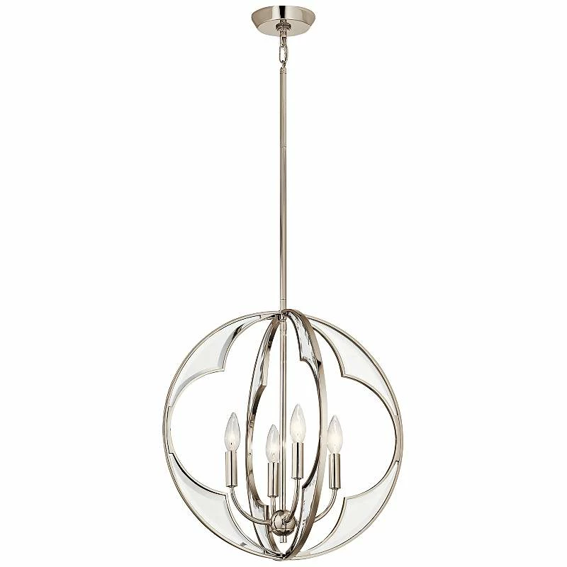 Kichler Montavello 18 3/4" Wide Nickel 4-Light Chandelier 4 Kichler Montavello 18 3/4" Wide Nickel 4-Light Chandelier - Image 2