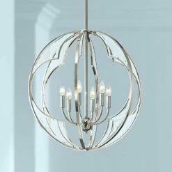 Kichler Montavello 26"W Polished Nickel 6-Light Chandelier