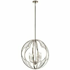 Kichler Montavello 26"W Polished Nickel 6-Light Chandelier -Lighting Sales Shop kichler montavello 26 inchw polished nickel 6 light chandelier 18p15views1