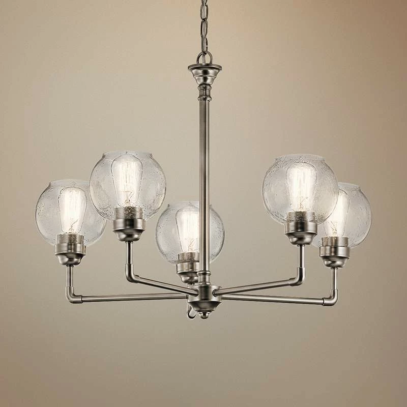 Kichler Niles 26" Wide Antique Pewter 5-Light Chandelier 3 Kichler Niles 26" Wide Antique Pewter 5-Light Chandelier