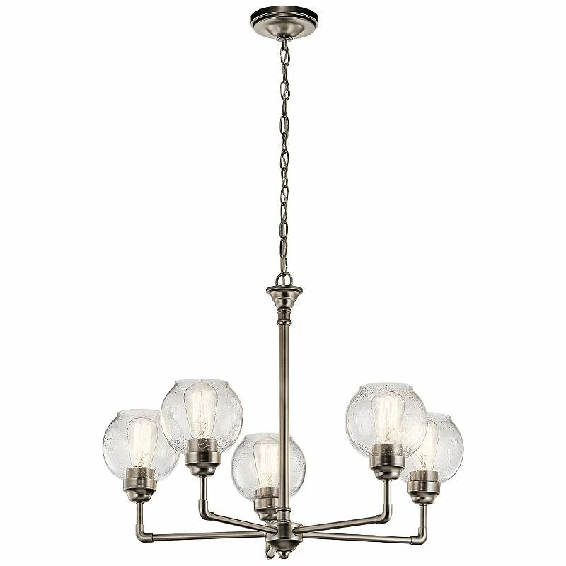 Kichler Niles 26" Wide Antique Pewter 5-Light Chandelier 5 Kichler Niles 26" Wide Antique Pewter 5-Light Chandelier - Image 3