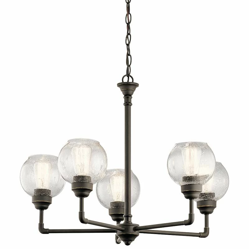 Kichler Niles 26" Wide Olde Bronze 5-Light Chandelier 4 Kichler Niles 26" Wide Olde Bronze 5-Light Chandelier - Image 2