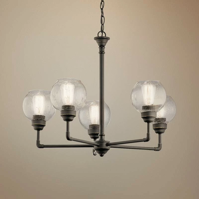 Kichler Niles 26" Wide Olde Bronze 5-Light Chandelier 3 Kichler Niles 26" Wide Olde Bronze 5-Light Chandelier