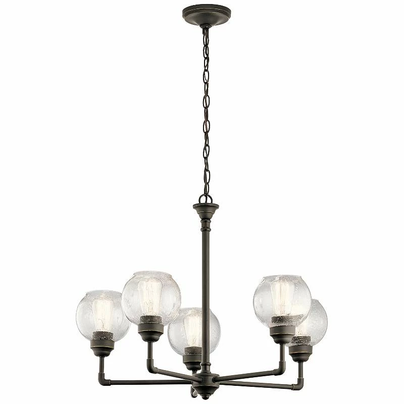 Kichler Niles 26" Wide Olde Bronze 5-Light Chandelier 5 Kichler Niles 26" Wide Olde Bronze 5-Light Chandelier - Image 3