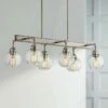 Kichler Niles 32 1/4" Wide Pewter 6-Light Linear Chandelier -Lighting Sales Shop kichler niles 32 and one quarter inch wide pewter 6 light linear chandelier 16w24cropped