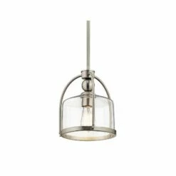 Kichler Omerta 9 1/2" Wide Brushed Nickel Mini Pendant -Lighting Sales Shop kichler omerta 9 and one half inch wide brushed nickel mini pendant 42v74