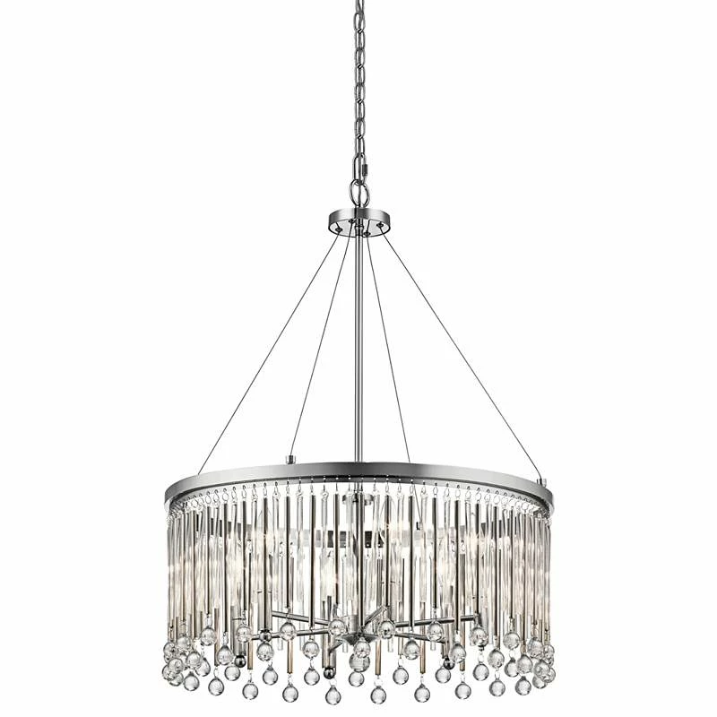 Kichler Piper 24" Wide Chrome Pendant Light 3 Kichler Piper 24" Wide Chrome Pendant Light