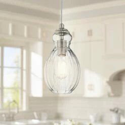 Kichler Riviera 6" Wide Brushed Nickel Mini Pendant