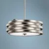 Kichler Roswell 19 1/4" Wide Nickel 3-Light Pendant -Lighting Sales Shop kichler roswell 19 and one quarter inch wide nickel 3 light pendant 6m118cropped