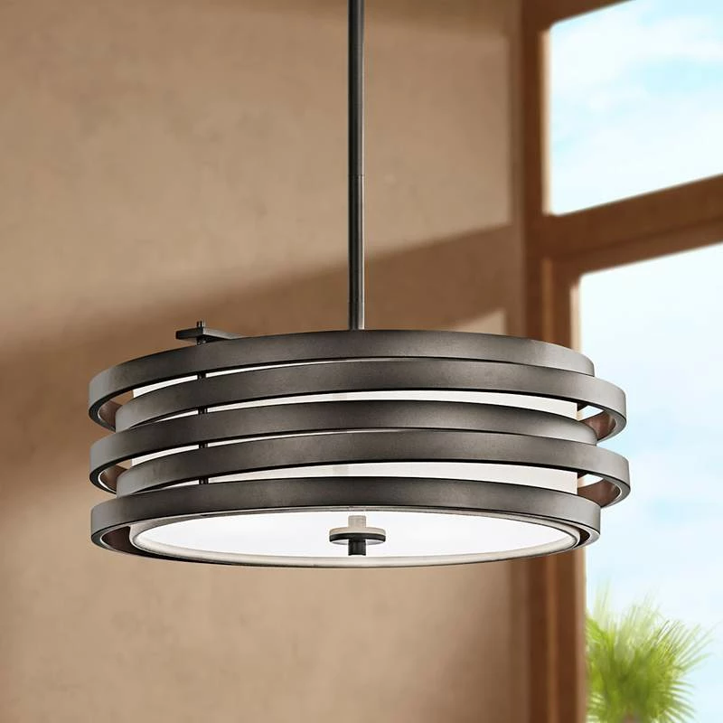 Kichler Roswell 19 1/4" Wide Old Bronze Pendant 3 Kichler Roswell 19 1/4" Wide Old Bronze Pendant