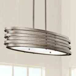 Kichler Roswell 37 1/4" Wide Nickel Oval Chandelier