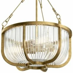 Kichler Roux 16" Wide Natural Brass 3-Light Bowl Pendant 10 Kichler Roux 16" Wide Natural Brass 3-Light Bowl Pendant -Lighting Sales Shop kichler roux 16 inch wide natural brass 3 light bowl pendant 75d86views2