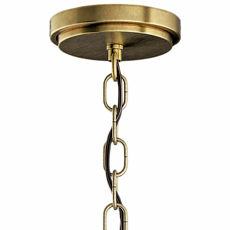 Kichler Roux 16" Wide Natural Brass 3-Light Bowl Pendant 7 Kichler Roux 16" Wide Natural Brass 3-Light Bowl Pendant - Image 5
