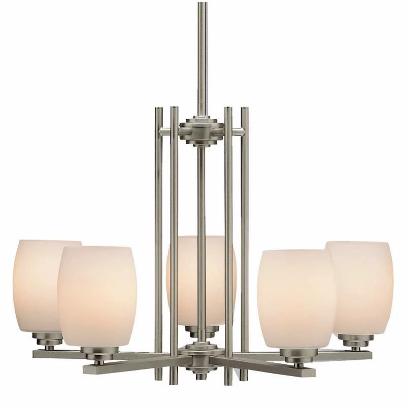 Kichler Sabina 24" Wide Brushed Nickel Five Light Chandelier 4 Kichler Sabina 24" Wide Brushed Nickel Five Light Chandelier - Image 2