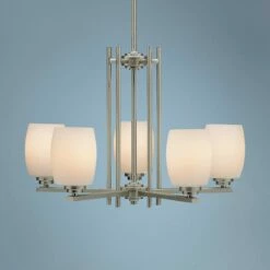 Kichler Sabina 24" Wide Brushed Nickel Five Light Chandelier