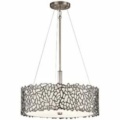 Kichler Silver Coral 18 1/4" Wide Classic Pewter Pendant -Lighting Sales Shop kichler silver coral 18 and one quarter inch wide classic pewter pendant 6p614views1