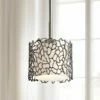 Kichler Silver Coral 7 1/4" Wide Classic Pewter Mini Pendant -Lighting Sales Shop kichler silver coral 7 and one quarter inch wide classic pewter mini pendant 6p617cropped