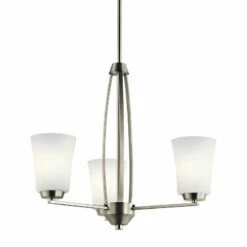 Kichler Tao 21 3/4" Wide Brushed Nickel 3-Light Chandelier