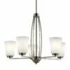 Kichler Tao 25 1/4" Wide Brushed Nickel 5-Light Chandelier 2 Kichler Tao 25 1/4" Wide Brushed Nickel 5-Light Chandelier -Lighting Sales Shop kichler tao 25 and one quarter inch wide brushed nickel 5 light chandelier 42d52