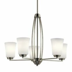 Kichler Tao 25 1/4" Wide Brushed Nickel 5-Light Chandelier