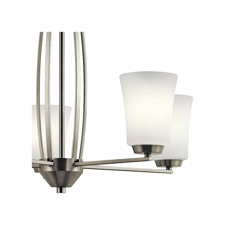 Kichler Tao 25 1/4" Wide Brushed Nickel 5-Light Chandelier 4 Kichler Tao 25 1/4" Wide Brushed Nickel 5-Light Chandelier - Image 2