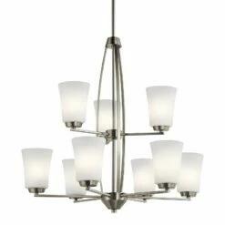 Kichler Tao 26 1/2" Wide Brushed Nickel 9-Light Chandelier