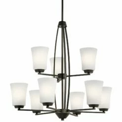 Kichler Tao 26 1/2" Wide Oiled Bronze 9-Light Chandelier