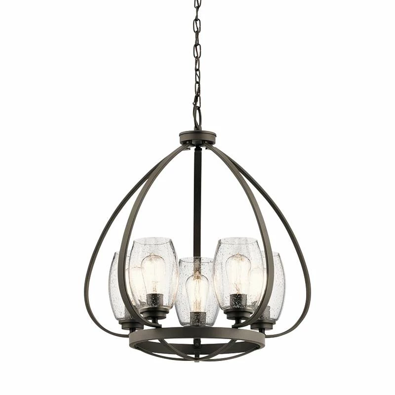 Kichler Tuscany 22" Wide Oiled Bronze 5-Light Chandelier 4 Kichler Tuscany 22" Wide Oiled Bronze 5-Light Chandelier - Image 2