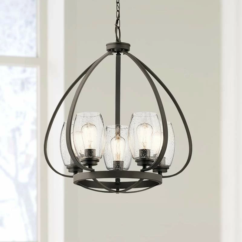 Kichler Tuscany 22" Wide Oiled Bronze 5-Light Chandelier 3 Kichler Tuscany 22" Wide Oiled Bronze 5-Light Chandelier