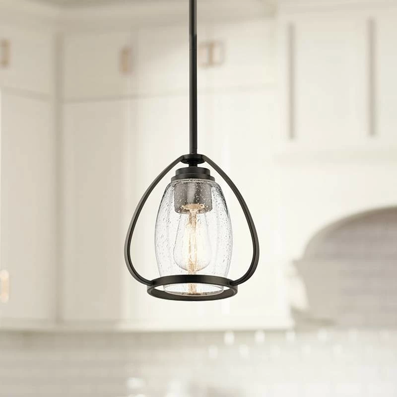 Kichler Tuscany 9" Wide Oiled Bronze Mini Pendant 3 Kichler Tuscany 9" Wide Oiled Bronze Mini Pendant