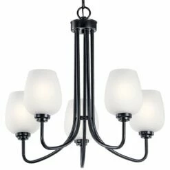 Kichler Valserrano 24 1/4" Wide Black 5-Light Chandelier -Lighting Sales Shop kichler valserrano 24 and one quarter inch wide black 5 light chandelier 75c79views1
