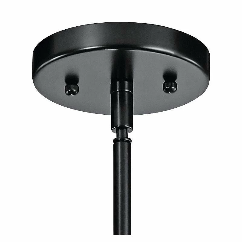 Kichler Valserrano 5" Wide Black Finish White Glass Mini Pendant 6 Kichler Valserrano 5" Wide Black Finish White Glass Mini Pendant - Image 4