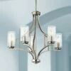 Kichler Vara 25 1/4" Wide Brushed Nickel 5-Light Chandelier -Lighting Sales Shop kichler vara 25 and one quarter inch wide brushed nickel 5 light chandelier 42d61cropped