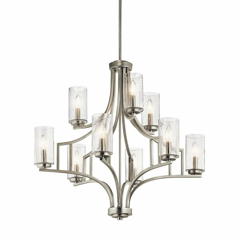 Kichler Vara 32" Wide Brushed Nickel 9-Light Chandelier 4 Kichler Vara 32" Wide Brushed Nickel 9-Light Chandelier - Image 2