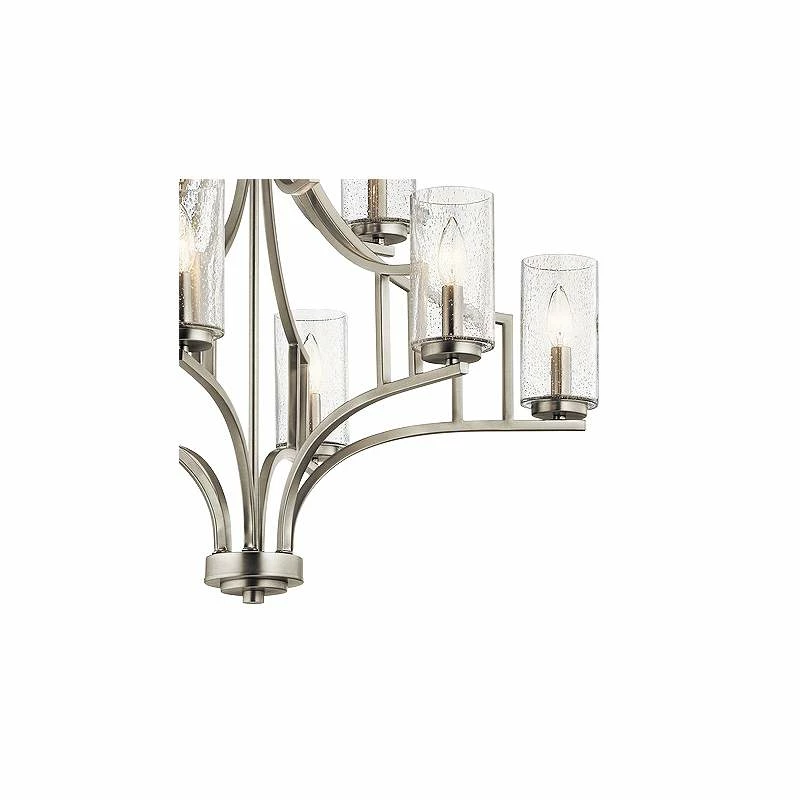 Kichler Vara 32" Wide Brushed Nickel 9-Light Chandelier 5 Kichler Vara 32" Wide Brushed Nickel 9-Light Chandelier - Image 3
